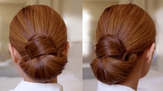 Hair Tutorial Easy Elegance Hair Bun [upl. by Arevle]