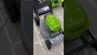 Greenworks OPTIMUS аккумуляторная газонокосилка greenworks аккумулятор stihl husqvarna [upl. by Bandeen145]