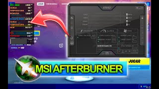 Como MONITORIZAR tus FPSGPUTEMPERATURA y configurar MSI AFTERBURNER en 2021 TUTORIAL [upl. by Odraner]