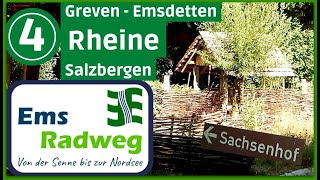 EmsRadweg bis zur Nordsee 4▶ GrevenEmsdetten  Rheine  Salzbergen  Radtour Radreise Doku [upl. by Romito]