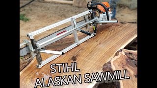 STIHL MS 661 ALASKAN SAWMILL [upl. by Ecirad866]