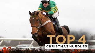 FOUR OF THE BEST CHRISTMAS HURDLES AT KEMPTON PARK RACECOURSE [upl. by Ibbor]