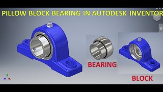 Pillow Block Bearing in Autodesk Inventor  Pillow Block Assembly in Autodesk Inventor  Inventor [upl. by Clarita]