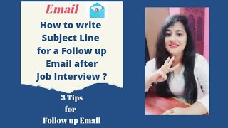 Email  Effective Subject Line in a Follow up Email after Job Interview email readytogetupdate [upl. by Cox451]