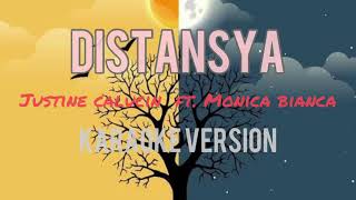 Distansya Justine Calucin ft Monica Bianca Karaoke Version [upl. by Travers427]