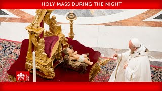 December 24 2023 Holy Mass during the Night  Pope Francis [upl. by Anawit803]