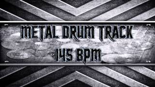 Metal Drum Track 145 BPM HQHD [upl. by Rem]