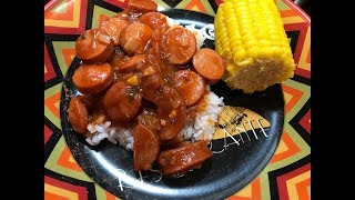 Homemade Weenies and Smoked Sausage Tomato Gravy [upl. by Stovall]