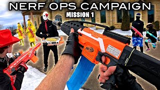 NERF OPS FORTNITE CAMPAIGN  MISSION 1 Nerf First Person Shooter [upl. by Mia]