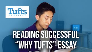 Reading amp Analyzing A Successful Tufts University Essay [upl. by Enimasaj]