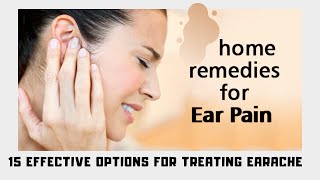 home remedy for ear pain  15 effective options for treating earache [upl. by Idissac]