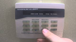 Napco Magnum LED Keypad User Code Change  How To [upl. by Lirpa825]