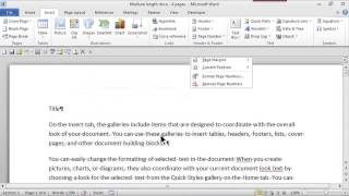 How to Make Headers amp Consecutive Page Numbers Using Word  MS Word Skills [upl. by Ardnuaed]