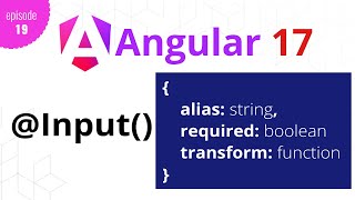 Angular  Episode  19  Input in depth  alias required and  transform  Hindi [upl. by Douville]