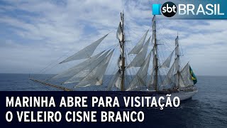 Marinha abre para visitação o veleiro Cisne Branco  SBT Brasil 100623 [upl. by Wystand]