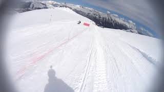 Carrera por la pista Tres Marías en Nevados de Chillan [upl. by Canale]