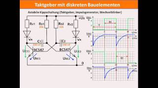 DIGITALTECHNIK  TUTORIAL 08 Taktgeber Astabile Kippschaltung [upl. by Alin]