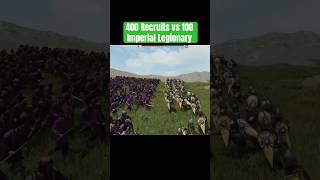 400 Imperial Recruits vs 100 Imperial Legionary bannerlord [upl. by Nisaj56]