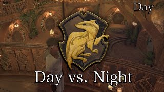 Hufflepuff Common Room Tour Day vs Night  Hogwarts Legacy [upl. by Ahcilef]