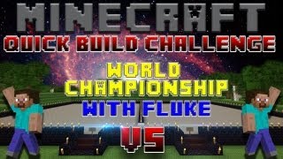 Minecraft Quick Build Challenge  World Championship Round 1 Match 2 MRxWATSONx vs warbearwofl [upl. by Tymothy40]