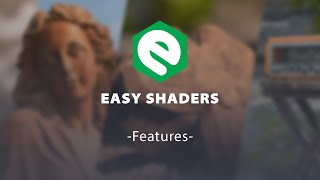 Easy shaders Addon for blender  Features  Blender addon [upl. by Lowery]