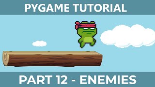 PyGame Endless Vertical Platformer Beginner Tutorial in Python  PART 12  Enemies [upl. by Hnilym]