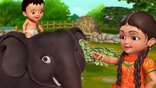 Hathi Raja New Video  Hindi Rhymes for Children  Infobells [upl. by Ainollopa]