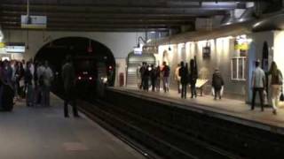 Metro Champs Elysees Clemenceau Station and the Train to CDG  Paris  France [upl. by Ylrae]