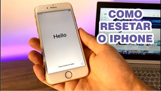 COMO RESETAR O IPHONE  VOLTAR PADRÃO DE FÁBRICA [upl. by Kerrill]