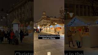 Vilnius during Christmas Time lithuaniatravel [upl. by Annuahs]