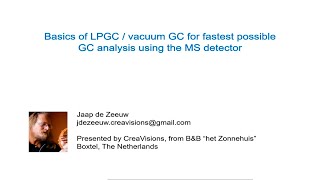 Basics of Low Pressure GCMS [upl. by Hyacinthe]