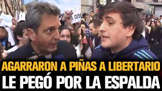 AGARRARON A PIÑ4S A LIBERTARIO Y LE PEG4RON POR LA ESPALDA [upl. by Anilatsyrc]