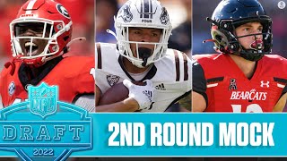 2022 NFL 2nd Round Mock Draft Buccaneers Bears and 49ers  CBS Sports HQ [upl. by Aled]