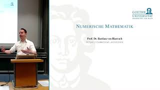 Num 17a  Numerische Mathematik Einführung in die Numerik [upl. by Comptom]