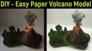 volcano model  volcano project  Volcano diorama  paper volcano model  volcanoes  diyas funplay [upl. by Nesta]