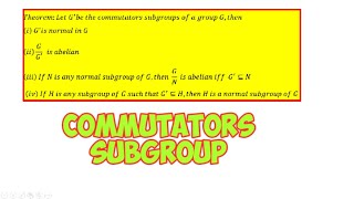 Commentators Subgroup [upl. by Faucher]