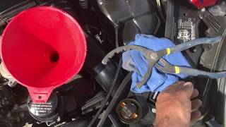 2005 Mercedes E500 Oil Change [upl. by Rustie93]