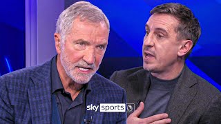 quotYoure gloating like little childrenquot  Souness and Carragher question Neville on Liverpool 👀🍿 [upl. by Aleibarg]