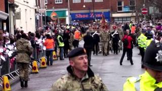 Light Dragoons Welcome Home Parade Dereham Norfolk clip5 [upl. by Oznecniv]