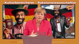 Merkel lädt Migranten ein Wir schaffen das LEGENDÄR [upl. by Kathryne]