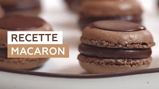 Recette des macarons au chocolat  Yann Couvreur [upl. by Ranit]