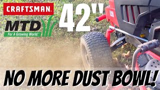 DUST BOWL ELIMINATION for MTD 42inch Riding Mowers  Craftsman T210 T2200  Cub Cadet  Troybilt [upl. by Aneehsor326]