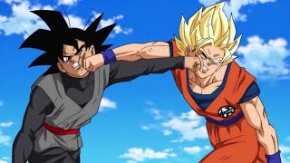 Goku vs Black Goku meets first in the present timeline Goku vs Black Goku fight in hindi dbs dbz [upl. by Siusan876]