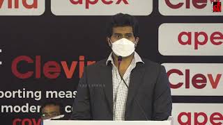 Vishagan Vanangamudi Speech  International Press Meet Ayush Ministry for Drug CLEVIRA​  Apex [upl. by Latreese]