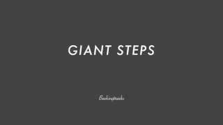 GIANT STEPS chord progression  Backing Track no piano [upl. by Aynik]