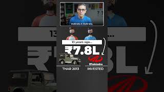 THAR ya Mahindra ke Shares  What would you do  Ankur Warikoo shorts [upl. by Novrej]