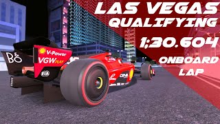 Assetto Corsa  Las Vegas 2023  GP Ferrari SF23  Qualifying  Onboard Lap [upl. by Bartolemo]