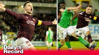 Hibs 0 Hearts 1  Lawrence Shankland late show wins dramapacked Edinburgh derby for Jambos [upl. by Hnid]