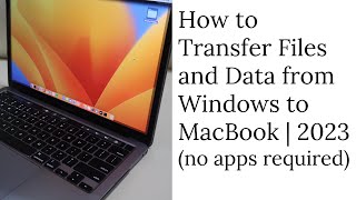 How to Transfer Files from Windows to Mac no apps required 2023 [upl. by Siryt402]