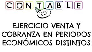 EJERCICIO VENTA Y COBRANZA EN PERIODOS ECONOMICOS DISTINTOS [upl. by Reggie]